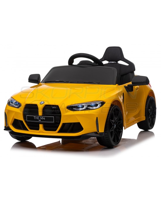 Παιδικό Αυτοκίνητο Skorpion Bmw M4 Original 12V Κίτρινο - 5246006Y