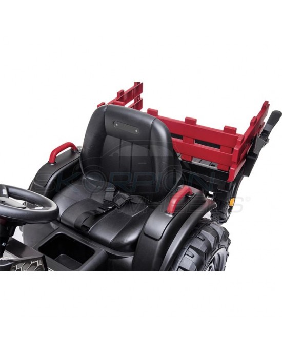 Παιδικό Αυτοκίνητο Skorpion Τρακτέρ Με Καρότσα Μπορντό - 5248025K