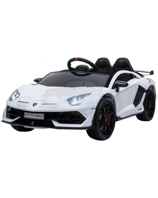 Παιδικό Αυτοκίνητο Skorpion Lamborghini Aventador SVJ Original 12V Λευκό - 5246067