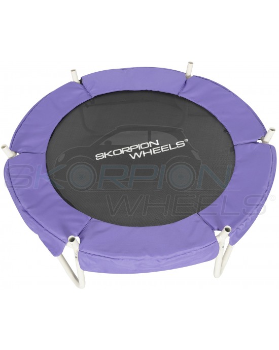 Παιδικό Τραμπολίνο Οβάλ Με Προστατευτικό Δίχτυ 106cm - Skorpion Wheels | Ροζ - 5281008R