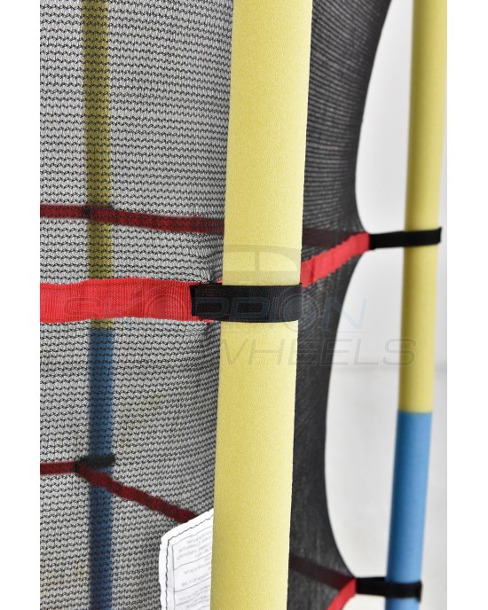 Παιδικό Τραμπολίνο Με Προστατευτικό Δίχτυ 140cm - Skorpion Wheels | Κοκκινο - 52855R
